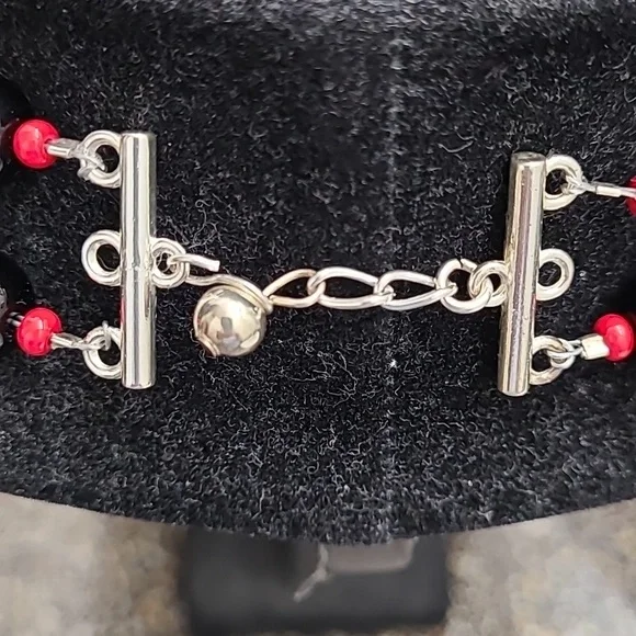 Hand crafted double strand necklace - Picture 3 of 3